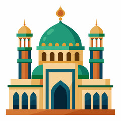 Mosque  vector illustration on white background 