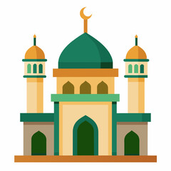 Mosque  vector illustration on white background 