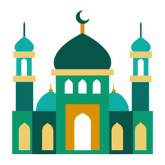 Mosque  vector illustration on white background 