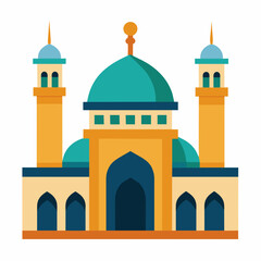 Mosque  vector illustration on white background 