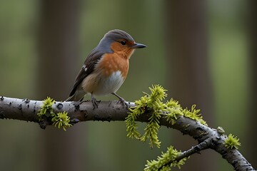 A male redstart, perched on a limb and gazing up at the woodland canopy, gave rise to Dickcissel Sitting in the Bush.

