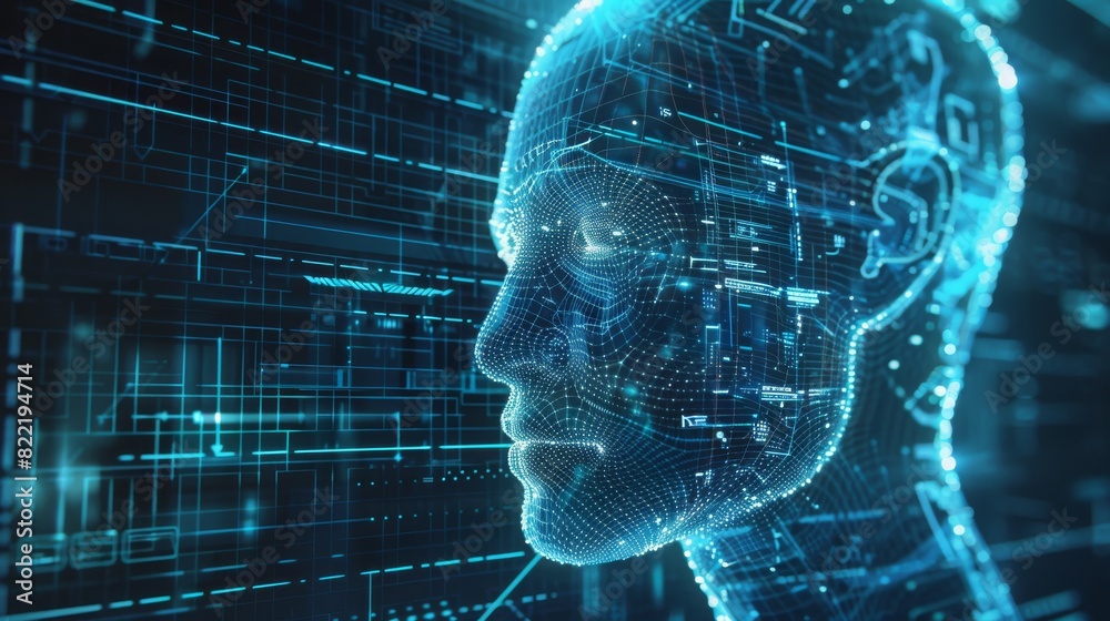 Poster the development of ai chatbots or gpts help desks. development of an artificial intelligence interfa