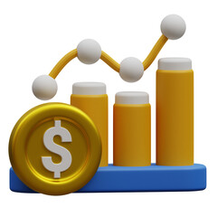  Investment Analysis 3d, 3d icon, 3d illustration, style, render, rendering, Suitable for website, mobile app, print, presentation, infographic and any other project.