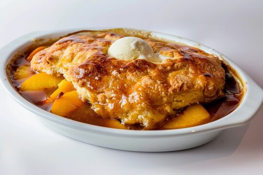 Stunning Dessert Masterpiece: Peach Cobbler