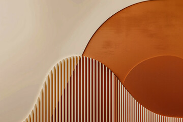 Obraz premium Wall with a curvy pattern