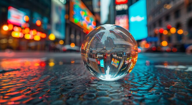 Crystal ball on Time Square