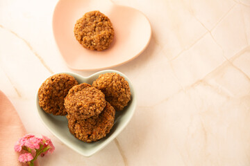 Homemade banana oatmeal cookies gluten dairy free vegan