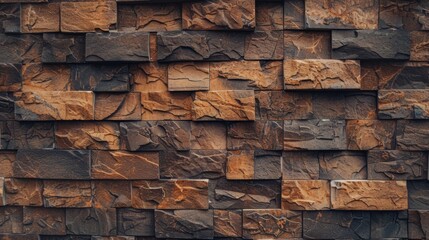 Detailed image showing the varied texture and pattern of a stone wall, highlighting the differences in color and form