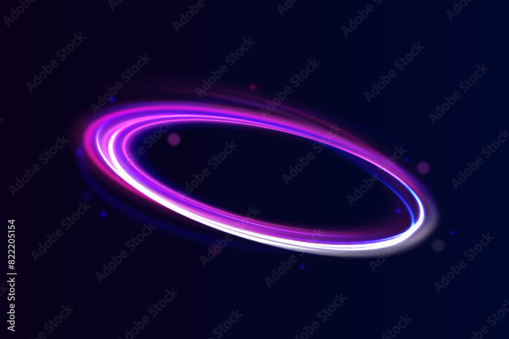 Aufkleber vector swirl trail effect. abstract vector fire circles, sparkling swirls and energy light spiral fr