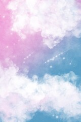 blue sky and clouds