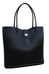 borsa borsone da donna shopping su fondo isolato trasparente 