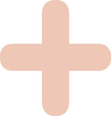 Fototapeta premium Cute Math Plus Sign Vector Product Symbol +, Mathematics Subject Education