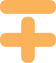 Obraz premium Cute Math Minus Plus Sign Vector Product Symbol -+, Mathematics Subject Education