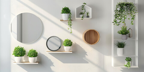 Creative Wall Solutions: A collection of unique and innovative ways to incorporate wall decor into different room settings, such as using mirrors, shelves, and even plants