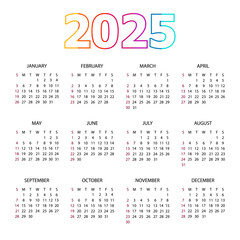 calendar 2025