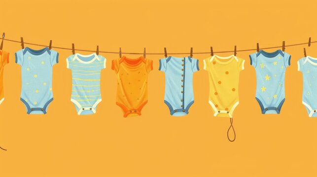 a cheerful banner flaunting an assortment of baby clothing, from cozy onesies to cute rompers, promising comfort and cuteness for your precious bundle of joy.