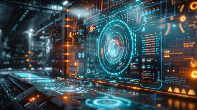 Explore a futuristic 3D visualization of software development life cycle stages