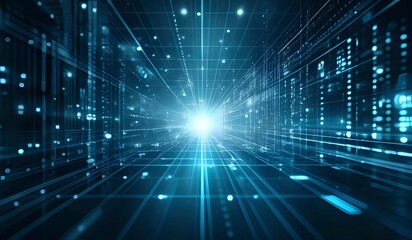 Abstract business technology background. AI generated.