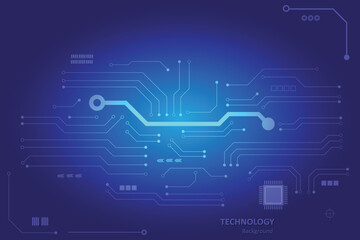 Abstract futuristic circuit board Illustration, Circuit board pattern for technology background. Vector illustration