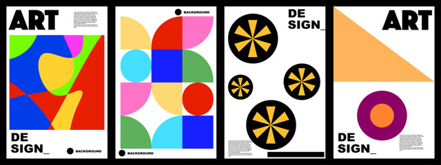 bauhaus design for background, banner, poster, template, brochure, flyer, template, etc