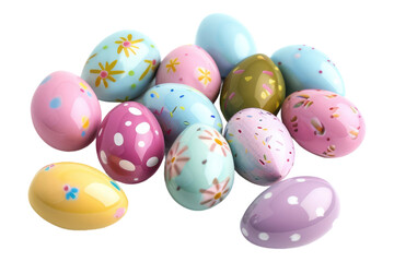 Obraz premium Easter candy isolated on transparent background