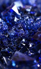 Blue Abstract Gemstone Sparkle,Photorealistic HD