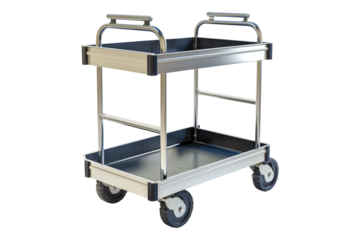 Storage cart isolated on transparent background