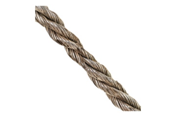 Wire rope isolated on transparent background