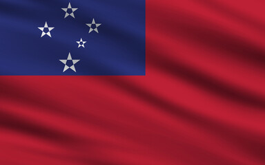 a backdrop of wavy flags from around the world