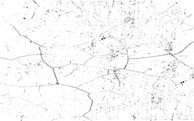 Black grunge effect on white background, cracked ground, ground distress texture, damage texture, scratch texture, grunge texture for overlay design