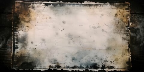 old paper texture, old vintage wall, a white weathered paper with vintage texture framed by a black vignette, banner
