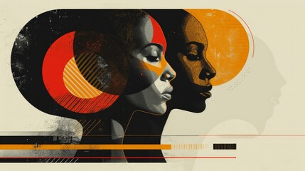 An abstract portrayal of the justice movement, designed with a minimalist and surreal approach. Incorporate bold shapes and soft color transitions to create a powerful and visually compelling image