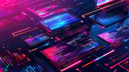 Development of cross-platform websites and mobile apps for laptops. technology used to write software and mobile application code. programming a graphic interface's responsive layout