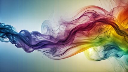 Abstract Smoke: Wispy, colorful smoke trails forming intricate patterns, perfect for a mysterious and dynamic abstract background.
