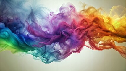 Abstract Smoke: Wispy, colorful smoke trails forming intricate patterns, perfect for a mysterious and dynamic abstract background.
