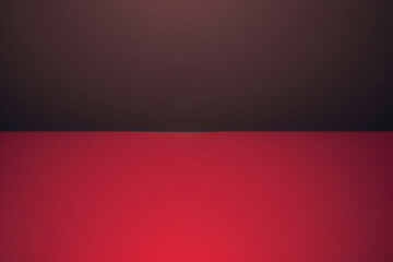 Obraz premium 空の広々とした部屋に、美しさの明暗の透明な赤、グラデーションの平らな壁と床の抽象的なイラスト背景テクスチャ 