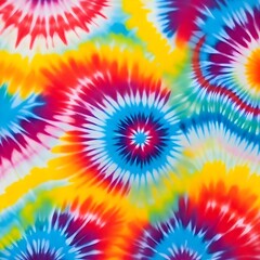 Colorful Tie Dye Batik Design Pattern Background	