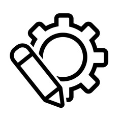 customize icon, simple vector