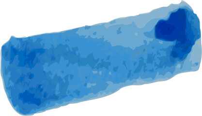 Blue watercolor abstract background, splash, stain, paint brush design element. Aquarelle hand drawn paper texture, liquid colour. Colourful texture, wash, clouds, sea, water.