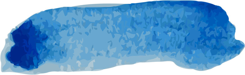 Blue watercolor abstract background, splash, stain, paint brush design element. Aquarelle hand drawn paper texture, liquid colour. Colourful texture, wash, clouds, sea, water.