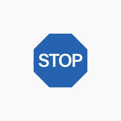 stop traffic sign icon vector