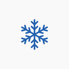 snowflake winter cold season icon