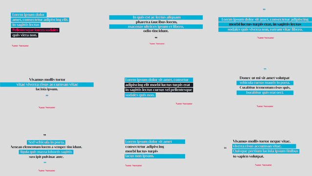 Contemporary Influencer Quotes Titles Animation 