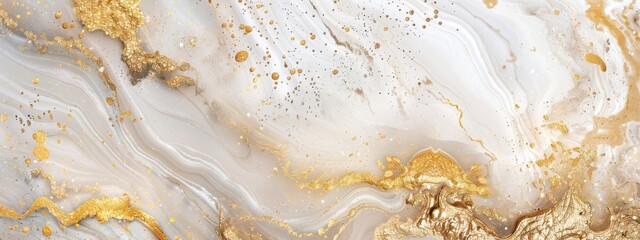 An elegant, gold and marble background with luxurious textures.