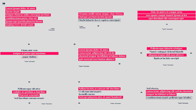 Stylish Influencer Quotes Titles Animation