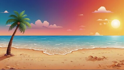 Gradient summer background for videocalls