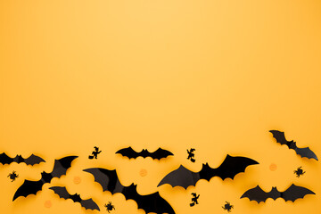 halloween background with bats