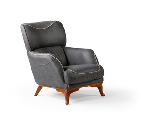 armchair isolated on white background .