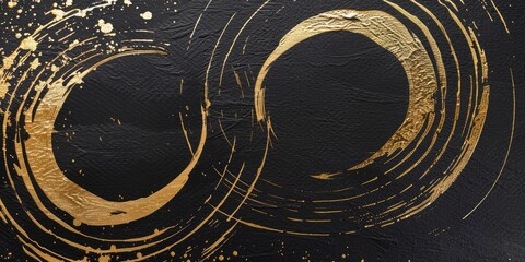 Elegant Black and Gold Artistic Design