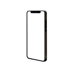 Smart phone mockup, clipping path, transparent background